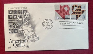 JOHN'S DEALS - US 1978 FDC SC #'s1745-46 QUILTING - ARTCRAFT/PCS - Picture 1 of 2