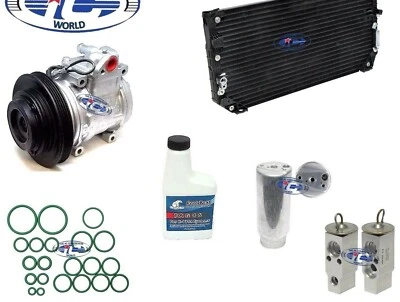 Комплект компрессора и конденсатора кондиционера подходит для Toyota Corolla 1994-1997 от оригинального производителя 10pa15c 67318 - Изображение 1 из 4
