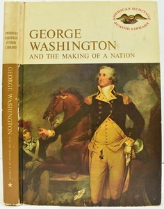 1966 GEORGE WASHINGTON American Heritage Junior Library 1st Edition M Cunliffe - Picture 1 of 18