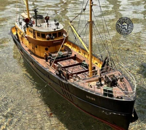 1:35 SIRIUS Fishing Trawler 1.2m 47.2" Adventures of Tintin RC Model Ship Kits - Picture 1 of 7