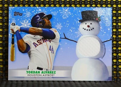 YORDAN ALVAREZ  -  2021 TOPPS WALMART HOLIDAY RELIC  #WRCYA  - Image 1 of 2