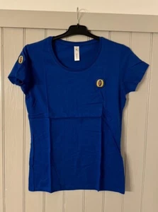 Fosters Beer Ladies B&C T-Shirt Size Medium Bartender Shot Girl Pub Lager - Picture 1 of 5