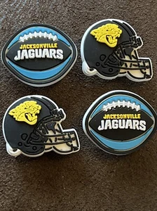 Set Of 4 Jacksonville Jaguars American Football NFL Shoe Charms Party Decs - Picture 1 of 3