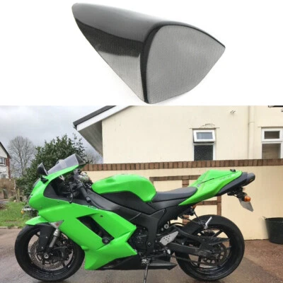 Cubierta de asiento trasero de fibra de carbono para Kawasaki 2007 2008 ZX6R Ninja 07 08 Foto 1 de 4