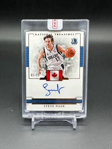 Steve Nash 16-17 National Treasures International Flag Bronze Auto #05/25 Canada - Picture 1 of 2