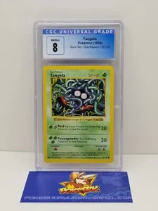 Pokemon 1999 CGC 8 Base Set Shadowless Tangela 66/102 - Imagen 1 de 4