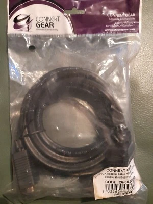Connekt Gear 2 metre VGA Adapter Cable HD15M to HD15M shielded fully wired - Image 1 of 3