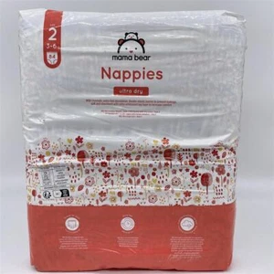 Amazon-Marke: Mama Bear Ultra-Dry-Windeln, Größe 2 (3–6 kg), mit Kanälen, Bianco - Bild 1 von 1