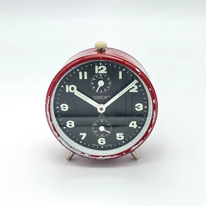 Vintage Reloj Despertador de Mesa Von Peter Mecánico Manual Made IN Germany UR1 - Picture 1 of 12