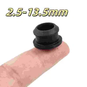 2.5-13.5mm Black Silicone Rubber Grommet Plug Bungs Cable Wiring Protect Bushes - Picture 1 of 16