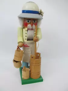 Steinbach Christmas Nutcracker Butter Churn Dairy Farmer Man 15” Western Germany - Picture 1 of 4