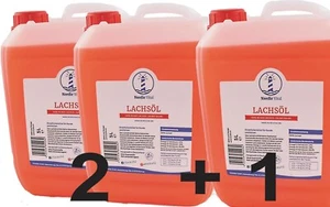Lachsöl 3 x 5 L  Kanister= 15 Liter, Fischsöl, Omega-3-6-Öl, Barföl, Hunde - Bild 1 von 6