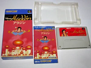 Disney's Aladdin Super Famicom SFC Japan import Boxed +Manual US Seller - Picture 1 of 12