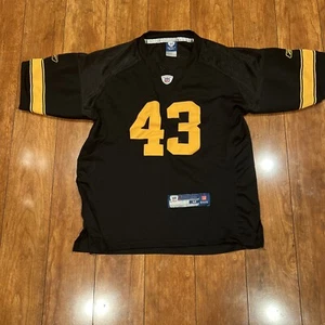Troy Palamalu Jersey Vintage Reebok Pittsburgh Steelers NFL White #43. Medium - Picture 1 of 6