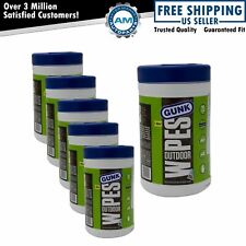 GUNK Outdoor Exterior 2 Sided All Purpose Cleaning Wipes 75 Count 6 Pack