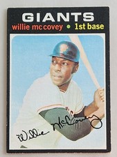 1971 TOPPS BASEBALL WILLIE MCCOVEY #50 SAN FRANCISCO GIANTS BASEBALL CARD