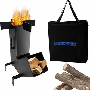 Mini wood Stove - Portable Wood Stove For Outdoor Cooking with FREE Carrying Bag - Picture 1 of 8