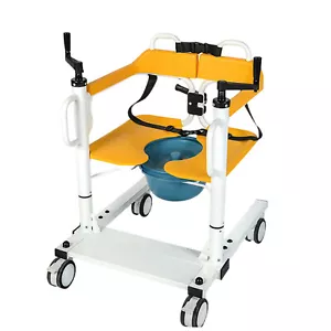 For Elderly Patient Lift Wheelchair Manual Adjustable Patient Lift Aid Transfer - Picture 1 of 14
