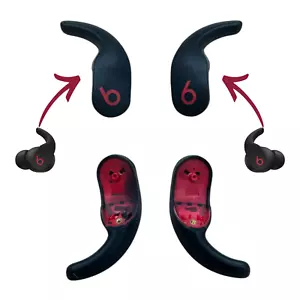Genuine OEM Beats Fit Pro Wingtips Replacements Ear Hook Rubber (Black/Red) Part - Picture 1 of 1