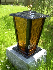 Linterna de tumba "TETRA" | Lámpara de tumba | Luz de tumba | Joyería de tumba para velas funerarias - Imagen 1 de 1