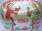 'CHRISTMAS IS FOR GIVING' 1983 VINTAGE SATIN SILK CHRISTMAS ORNAMENT TOYS