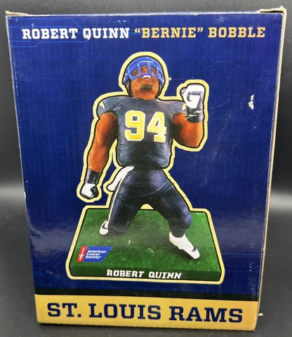 NFL #94 Robert Quinn "Bernie" Bobble St Louis Rams New in Box FREE Shipping - B Cover