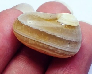 Unbehandelter natürlicher Achat Cabochon 28,65 ct loser Edelstein mit gratis Geschenk - Bild 1 von 7