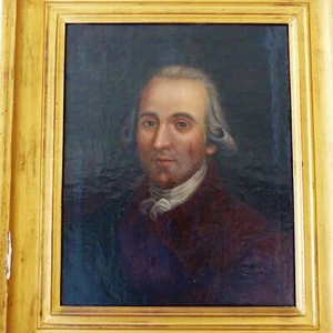 ANTIKES ÖLGEMÄLDE ENDE 18. JAHRHUNDERT auf LEINWAND HERREN PORTRAIT 1780er - Bild 1 von 10