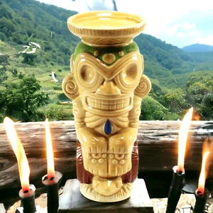 2017 Tiki Farm DON Q Affe Taino Cemi Tiki Becher (18 Unzen) von Bai - Bild 1 von 9