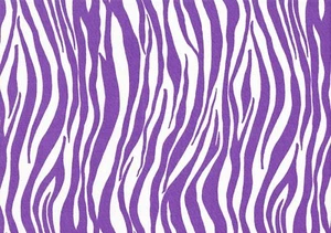 Designer Fabric Purple White Print Cotton Duck Drapery Upholstery - Picture 1 of 2