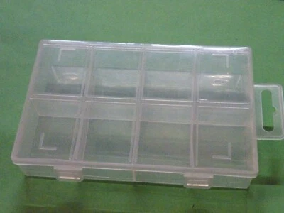 Storage box for small parts electronic components screws 8 Compartments 43g 364 - Image 1 of 4