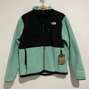 NEW The North Face Denali Fleece Jacket Mens Size L Polartec Wasabi Green Black - Picture 1 of 12