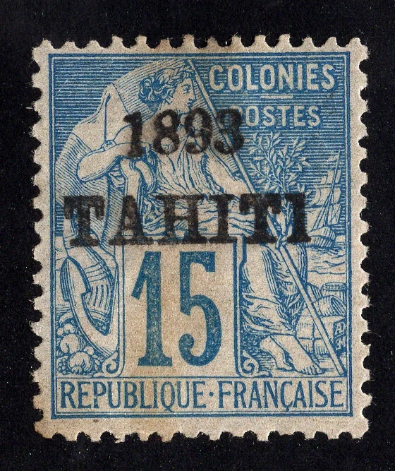 Tahiti 22* MLH, French. Scott: $55. - Image 1 of 1