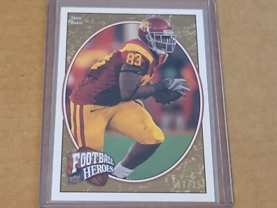 2008 Upper Deck Heroes Fred Davis Gold SP #/25 USC Trojans Nmmt - Image 1 of 4