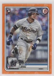 2020 Bowman Orange /25 Isan Diaz #5 Rookie RC