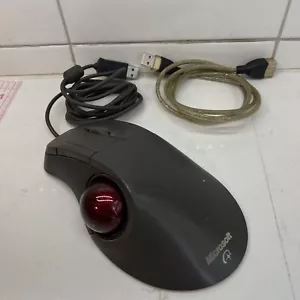 Microsoft Trackball Mouse X08-70386 Red Ball Optical 1.0 PS2 USB Extension Cord - Picture 1 of 6