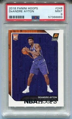 2018 Panini Hoops DeAndre Ayton RC #248 PSA 9 Mint - Image 1 of 2