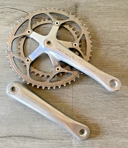 SHIMANO DURA ACE CRANKSET 7701 DOUBLE 175 MM ARMS 53-39 TOOTH OCTALINK - Picture 1 of 8