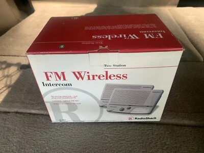 RadioShack Intercomunicador FM Inalámbrico Compatible Trifásico 43-493 Blanco Nuevo Caja Abierta Foto 1 de 4