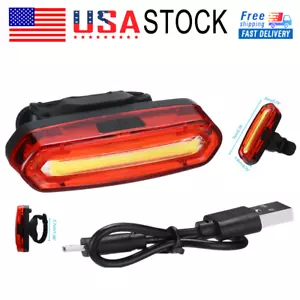 6 Modes LED Bike Tail Light Rechargeable USB Bicycle Rear Cycling Warning Light - Picture 1 of 16