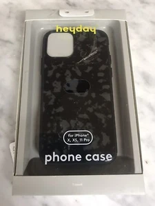 Heyday For Iphone X XS 11 Pro Screen Phone Case ~ Black with Cheetah Print - Picture 1 of 1