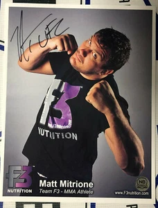 Matt "MeatHead" Matrione Signed 8x10 Custom MMA Tean F3 Photo NB Autographs COA - Picture 1 of 4