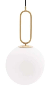 Modern Glass Globe Pendant Light 25W, Adjustable Height for Kitchen Island Livin - Picture 1 of 5