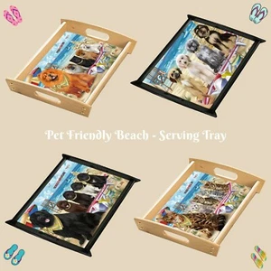 Pet Friendly Beach Food Serving Tray, Dogs, Cats, Pet Photo Lovers Gift Kitchen - Picture 1 of 104