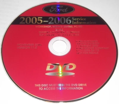 Ford F150 2005 2006 F250 F350 F450 Expedition Mustang manual de reparación DVD Foto 1 de 4