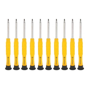 10pcs PH2.0 Mini Phillips Screwdriver 3mm Shank Cross Head, Yellow - Picture 1 of 7