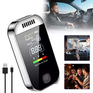 Police Digital Breath Alcohol Analyzer Tester LCD Breathalyzer Test Detector UK - Picture 1 of 9