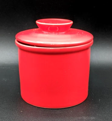 NEW - Red Butter Bell Crock Keeper - Strawberry Red - 4" Tall x 3.5" Wide - Image 1 of 4