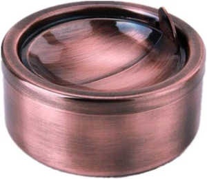 Smokeless Metal Ashtray with a Lid cover for Cigarettes -Windproof Outdoor As... - Picture 1 of 7