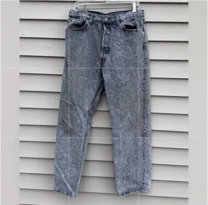 Jeans vintage Levis 501 lavado ácido botón mosca desgastado grunge 36x30 EE. UU. - Imagen 1 de 12